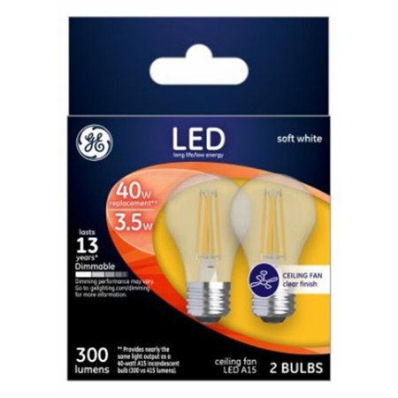 CURRENT 4W A15 Shape Daylight Light Color Clear Bulb, 2PK 240204